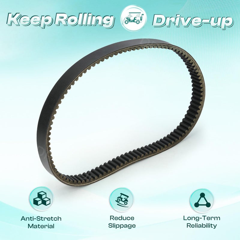 Drive-up Golf Cart Drive Belt for EZGO 2-Cycle & 4-Cycle Marathon Modles OEM 27077-G02,27077-G01,22337-G1 - Image 2
